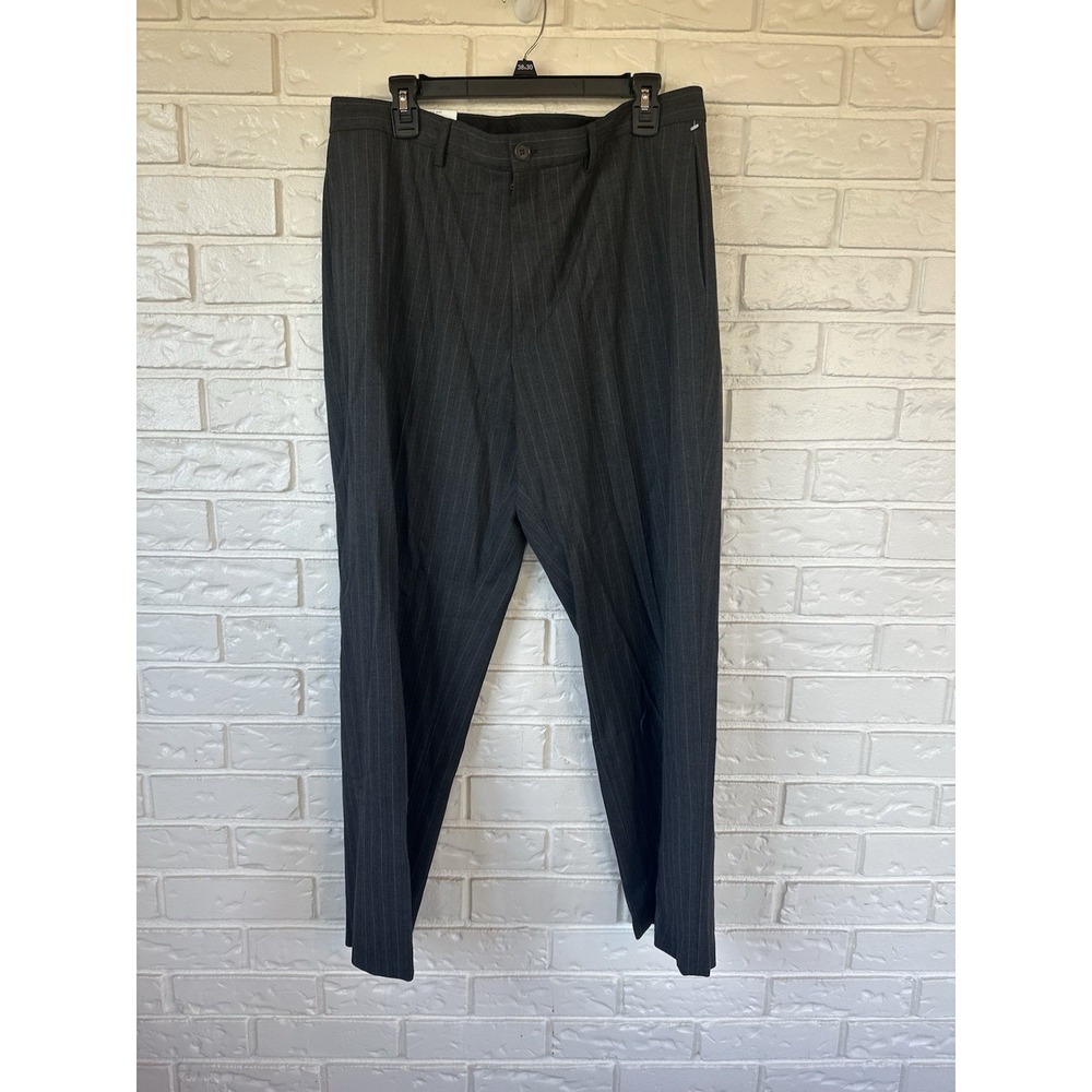 Calvin Klein The Thompson Dress Pants Men 36x30 Gray Pinstripe NWT